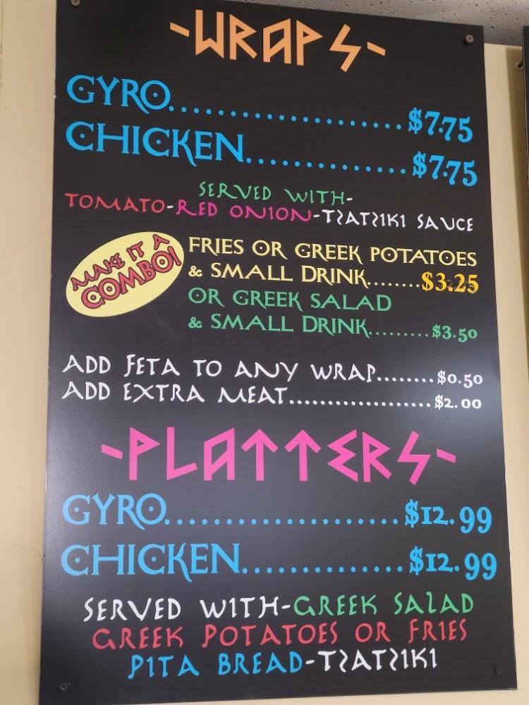 Spartan Gyros Menu image 3